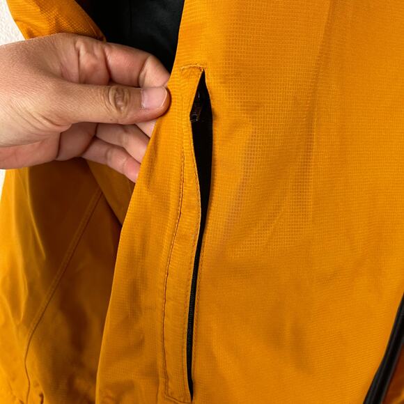 FootJoy Dryjoy Tour Golf Windbreaker Jacket Mens Large Yellow Full Zip - Picture 7 of 15